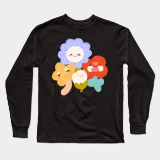 Colourful Floral Friends Long Sleeve T-Shirt